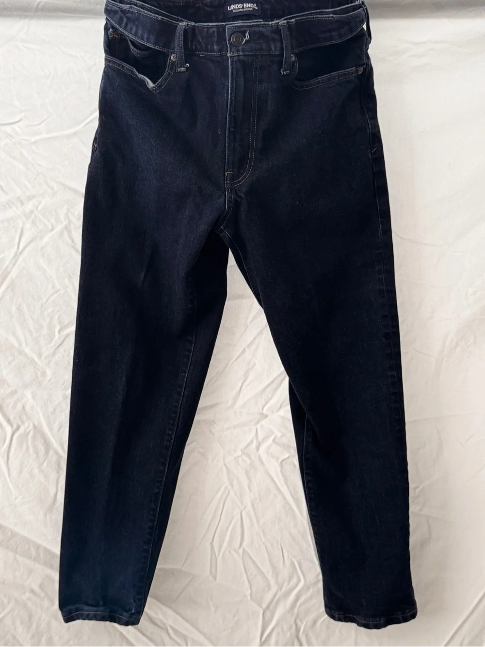 Lands' End Men's Dark Blue Jeans